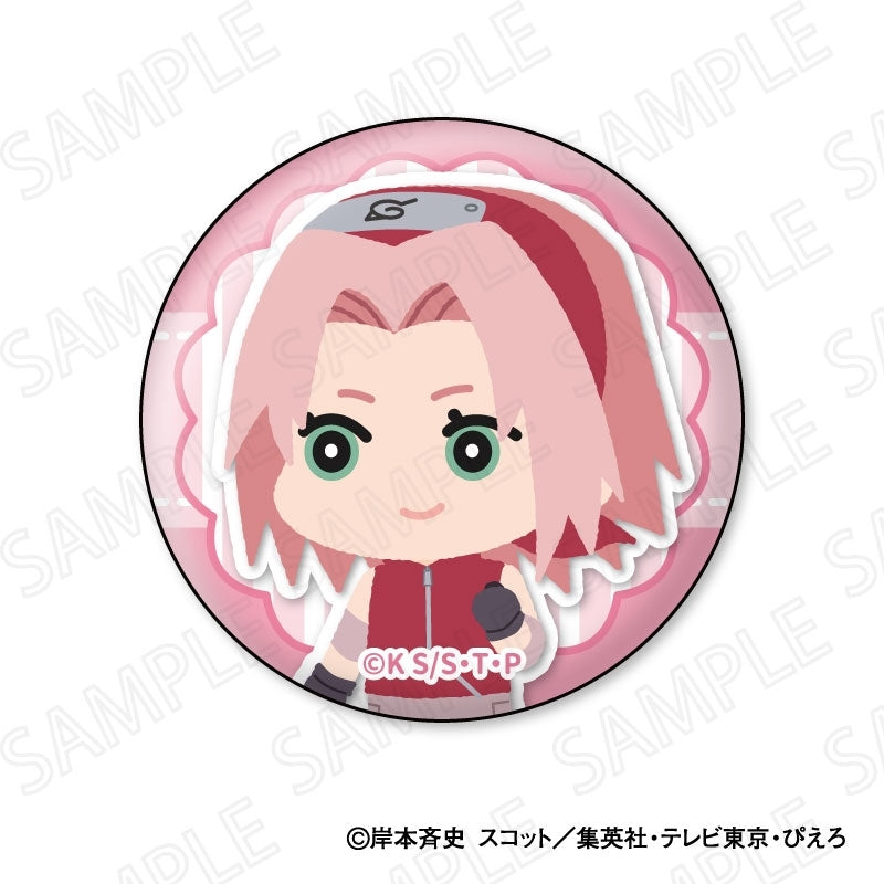 (1BOX=8)(Goods - Badge) NARUTO Shippuden TV Anime Mofumofu Button Badge Collection(Blind Box -Single)