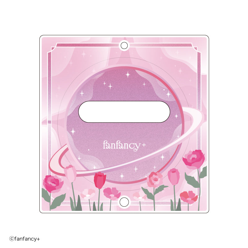(Goods - Badge) fanfancy＋ Badge Acrylic Frame Dreamy Flower (Pink)