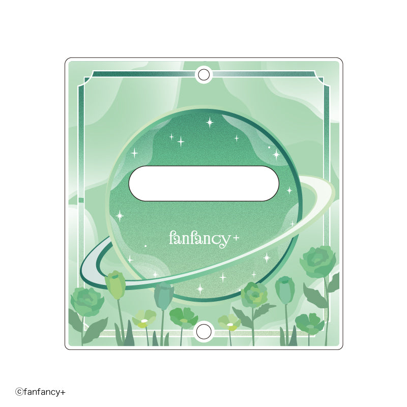 (Goods - Badge) fanfancy＋ Badge Acrylic Frame Dreamy Flower (Green)