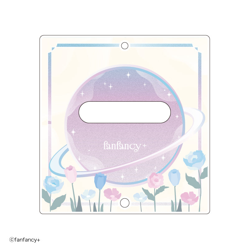 (Goods - Badge) fanfancy＋ Badge Acrylic Frame Dreamy Flower (White)