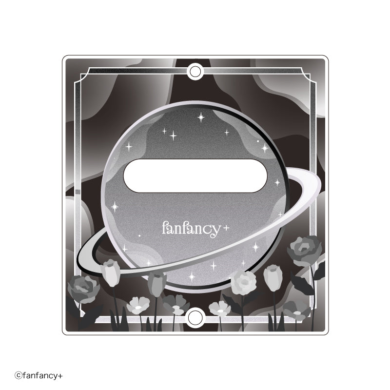 (Goods - Badge) fanfancy＋ Badge Acrylic Frame Dreamy Flower (Black)