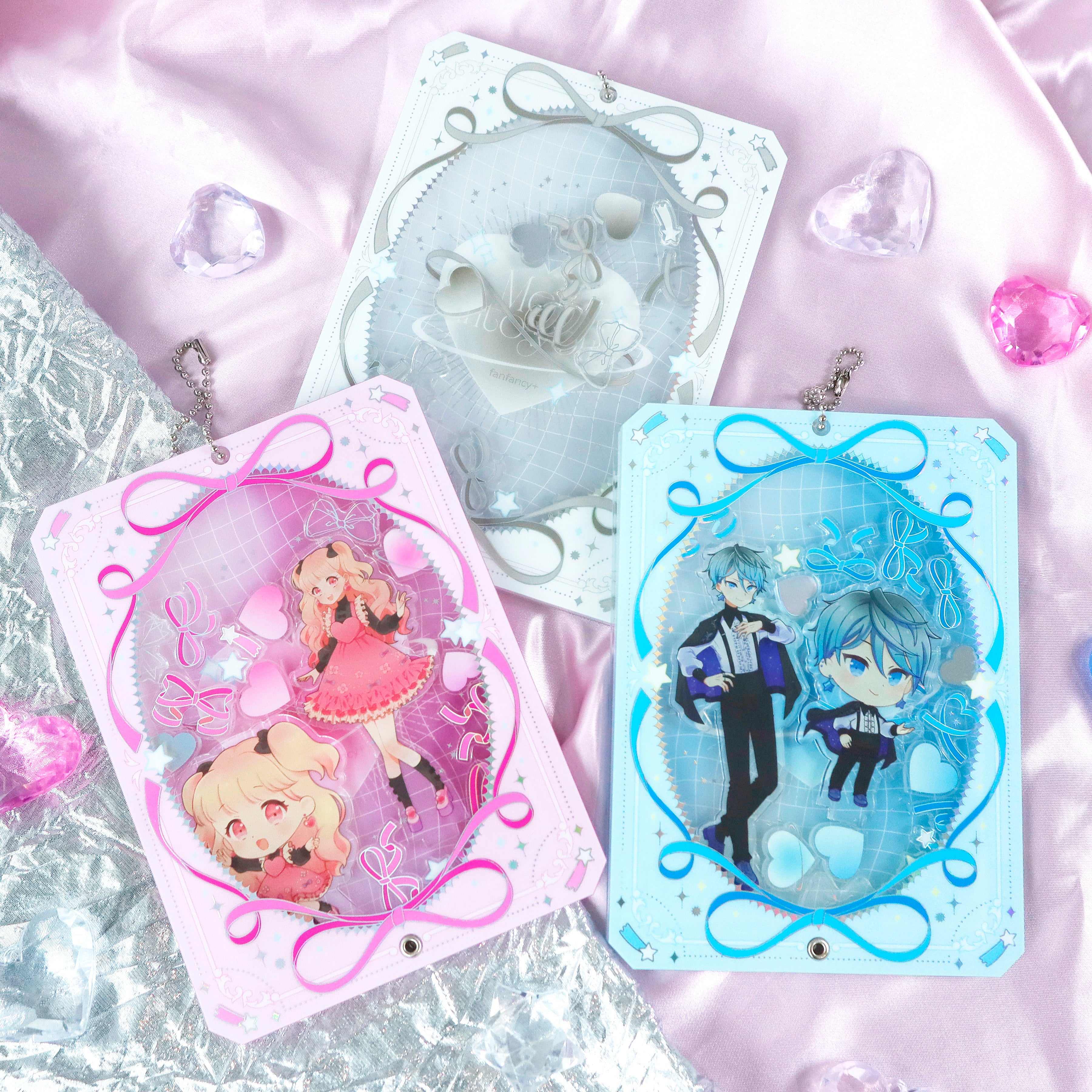 (Goods - Stationaries) fanfancy＋ Premium Acrylic Photo Frame Starry Ribbon (Pink)