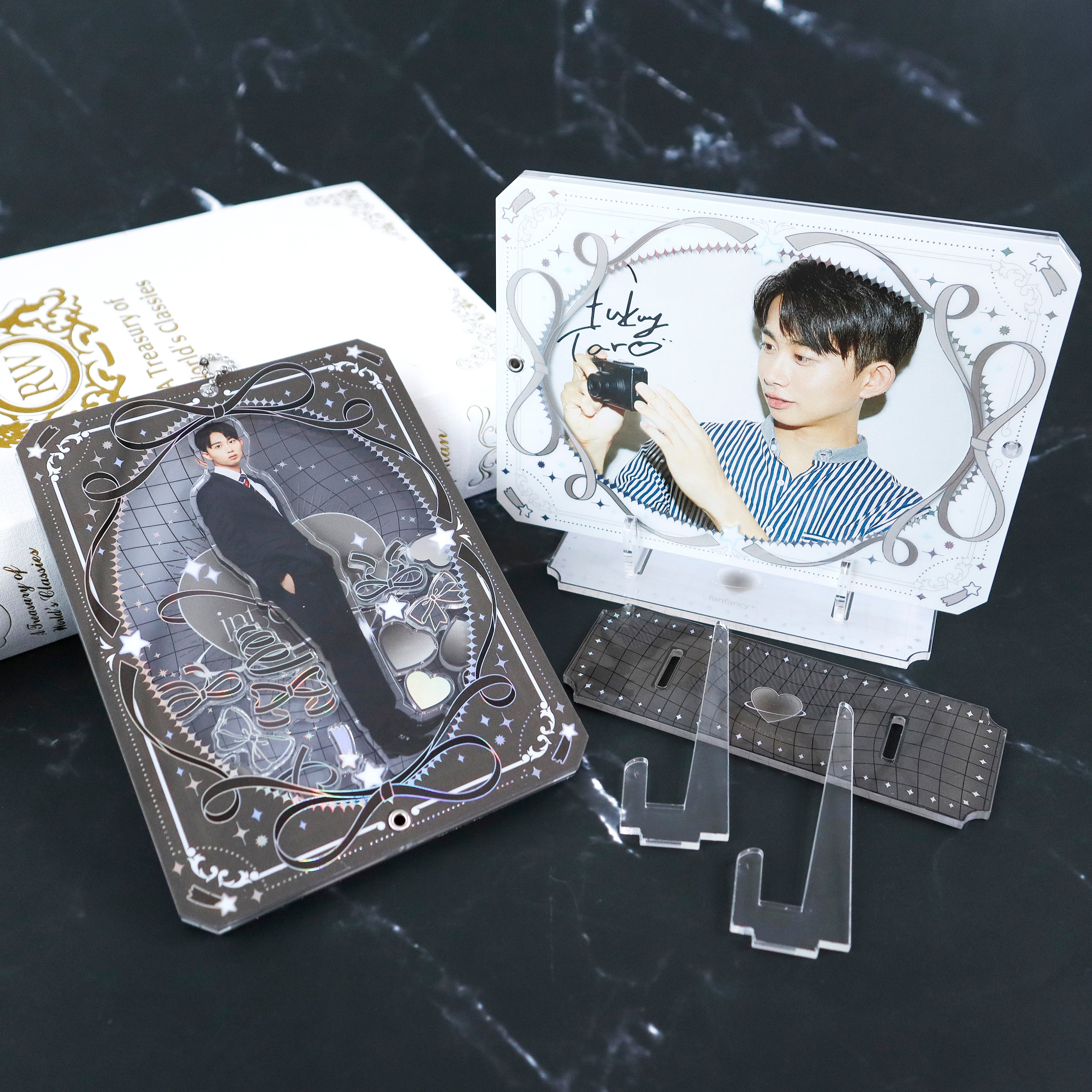 (Goods - Stationaries) fanfancy＋ Premium Acrylic Photo Frame Starry Ribbon (Yellow)