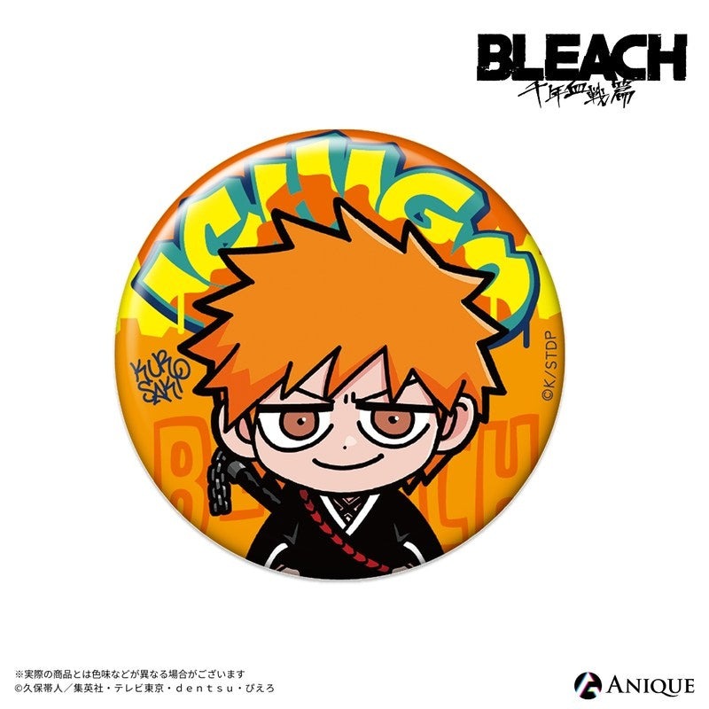 (1BOX=6)(Goods - Badge) Bleach: Thousand-Year Blood War Arc (BLEACH GRAFFITI) Trading Button Badge [Chibi](6 Types Total)(Blind Box -Single)