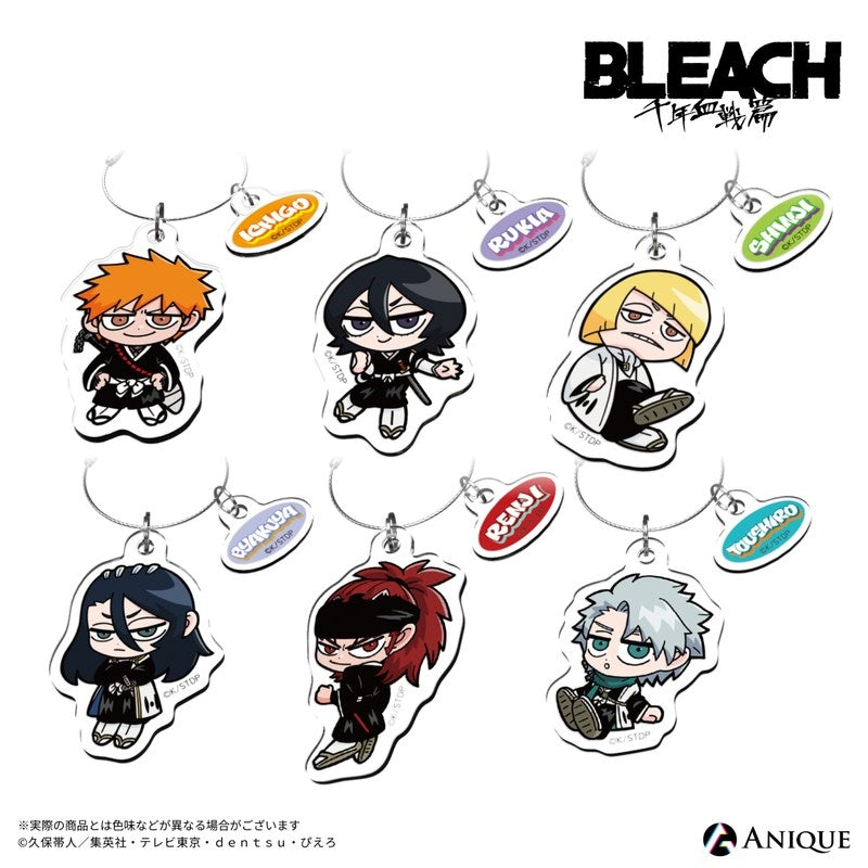 (1BOX=6)(Goods - Keychain) Bleach: Thousand-Year Blood War Arc (BLEACH GRAFFITI) Trading Acrylic Keychain (6 Types Total)(Blind Box -Single)