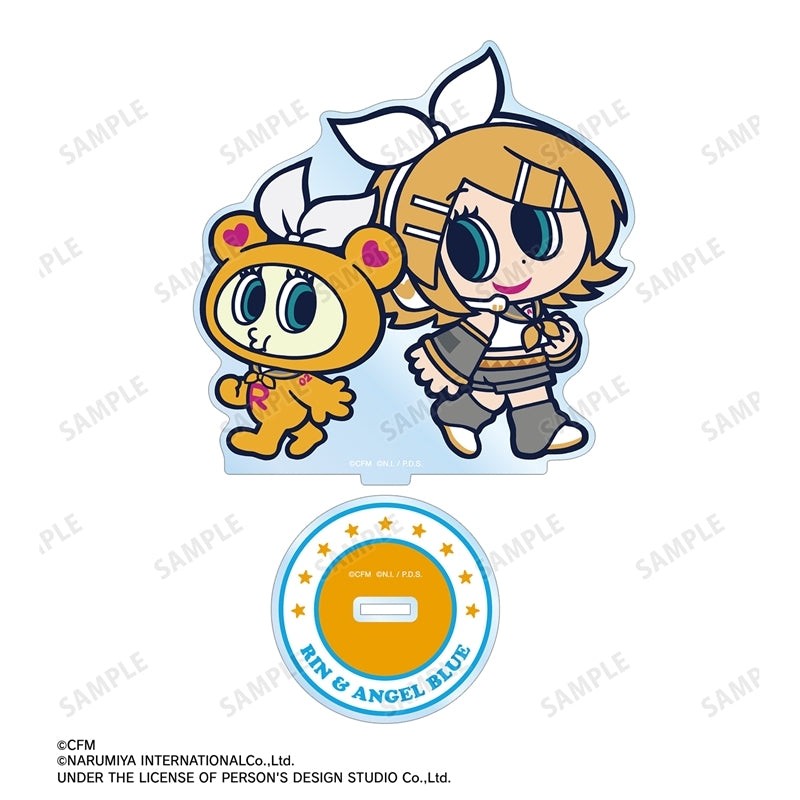 (Goods - Acrylic Stand) Hatsune Miku x Angel Blue Big Acrylic Stand Kagamine Rin & Nakamura-kun