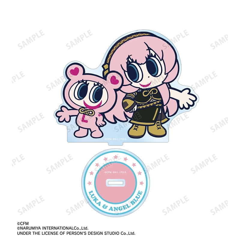 (Goods - Acrylic Stand) Hatsune Miku x Angel Blue Big Acrylic Stand Megurine Luka & Nakamura-kun