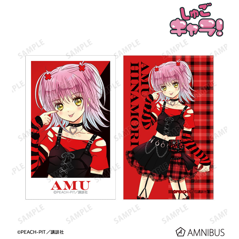 (Goods - Card) Shugo Chara! Illustration Card (Set of 2) / Illustration by PEACH-PIT Amu Hinamori: Goth Punk Ver.
