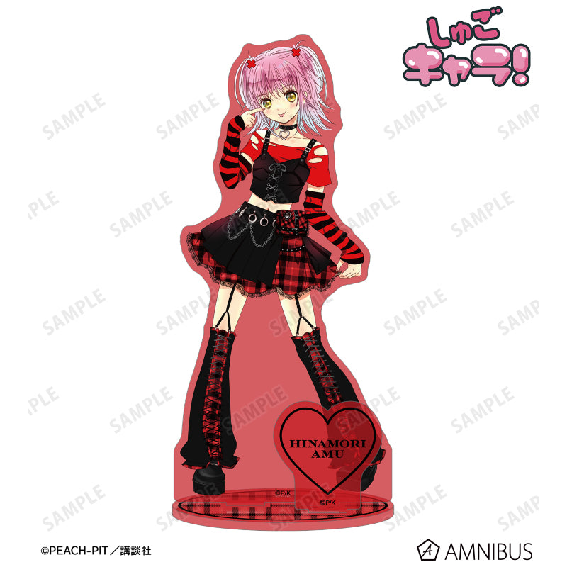 (Goods - Acrylic Stand) Shugo Chara! Acrylic Stand with Parts Illustration by PEACH-PIT Amu Hinamori: Goth Punk Ver.