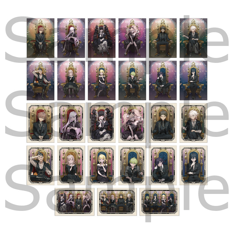 (Goods - Bromide) Danganronpa Series Trading Photo Card Throne ver. Illustrated by およ (Blind Box -BOX)