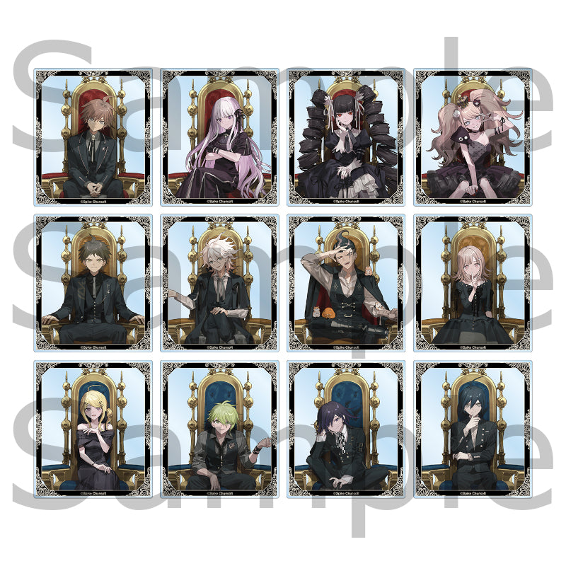(Goods - Card) Danganronpa Series Trading Acrylic Card Throne ver. Illustrated by およ (Blind Box -BOX)