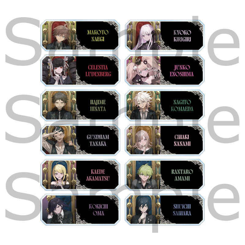 (Goods - Keychain) Danganronpa Series Trading Acrylic Name Plate Throne ver. Illustrated by およ (Blind Box -BOX)