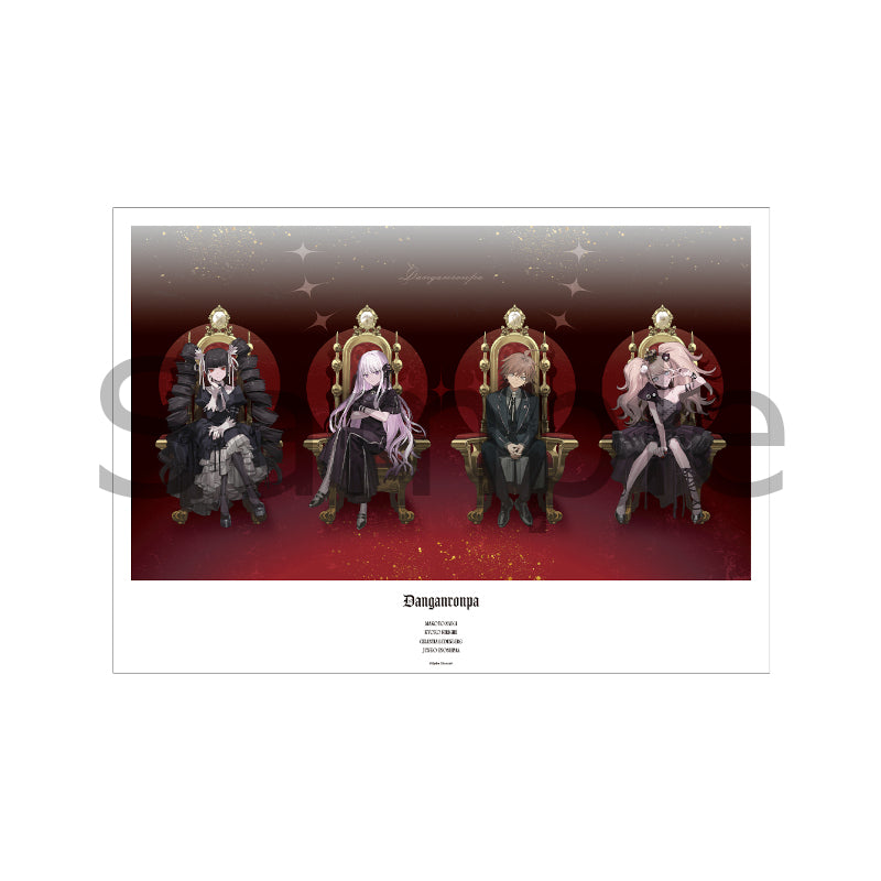 (Goods - Poster) Danganronpa Series A3 Matte Poster Throne ver. Illustrated by およ