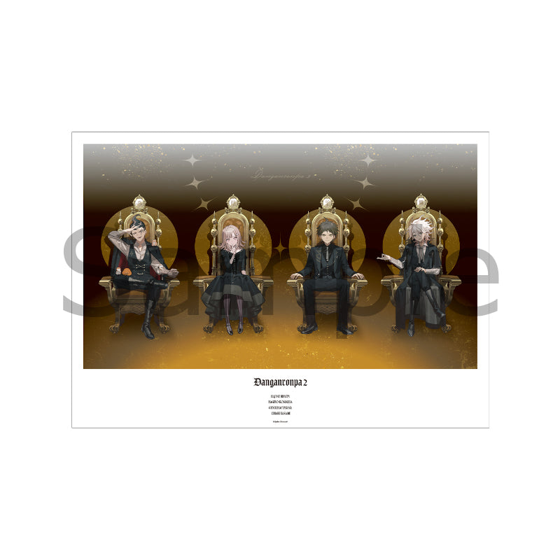 (Goods - Poster) Danganronpa Series A3 Matte Poster Throne ver. Illustrated by およ