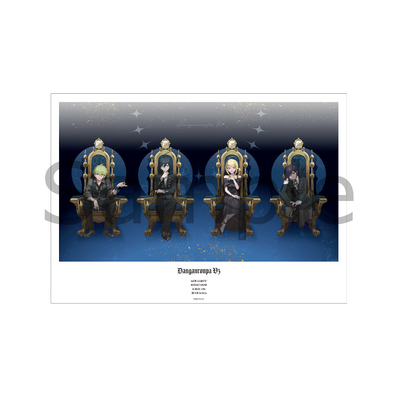 (Goods - Poster) Danganronpa Series A3 Matte Poster Throne ver. Illustrated by およ