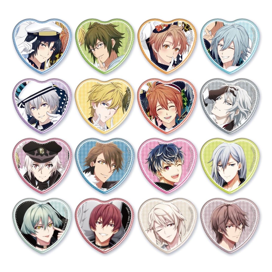 (Goods - Badge) IDOLiSH7 Heart-shaped Tin Badge B's-LOG Collection (Blind Box - Single)