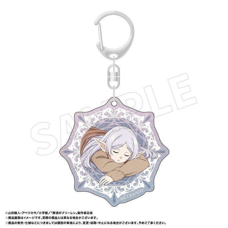 (Goods - Keychain) Frieren: Beyond Journey's End TV Anime Glitter Acrylic Keychain E Frieren (Pajamas)