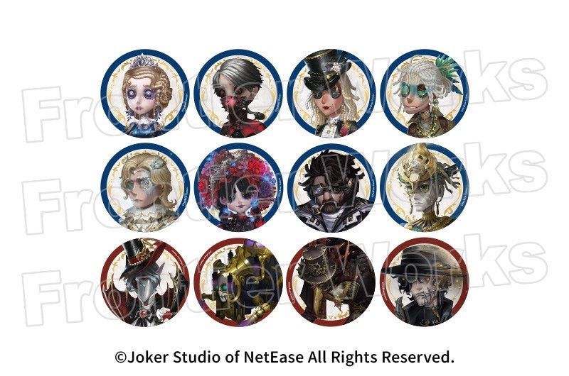 (Goods - Badge) Identity V <RE: Series> Trading Button Badge Character Sheet collection UR Vol. 2 (Blind Box -Single)
