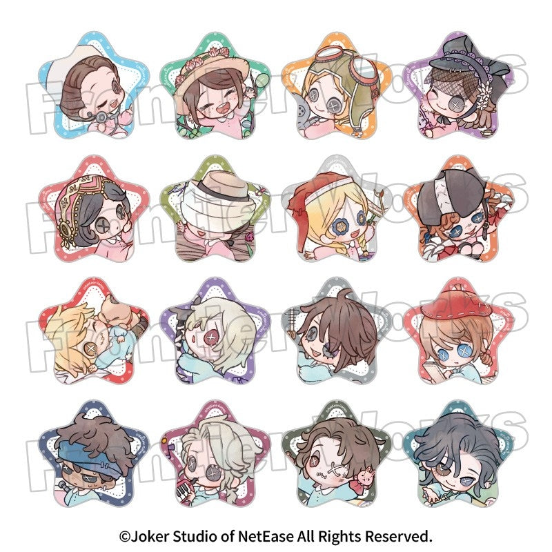 [※Blind](1BOX=16)(Goods - Badge) Identity V Kindergarten Trading Star Button Badge Tulip Group & Chick Group(Blind Box -Single)
