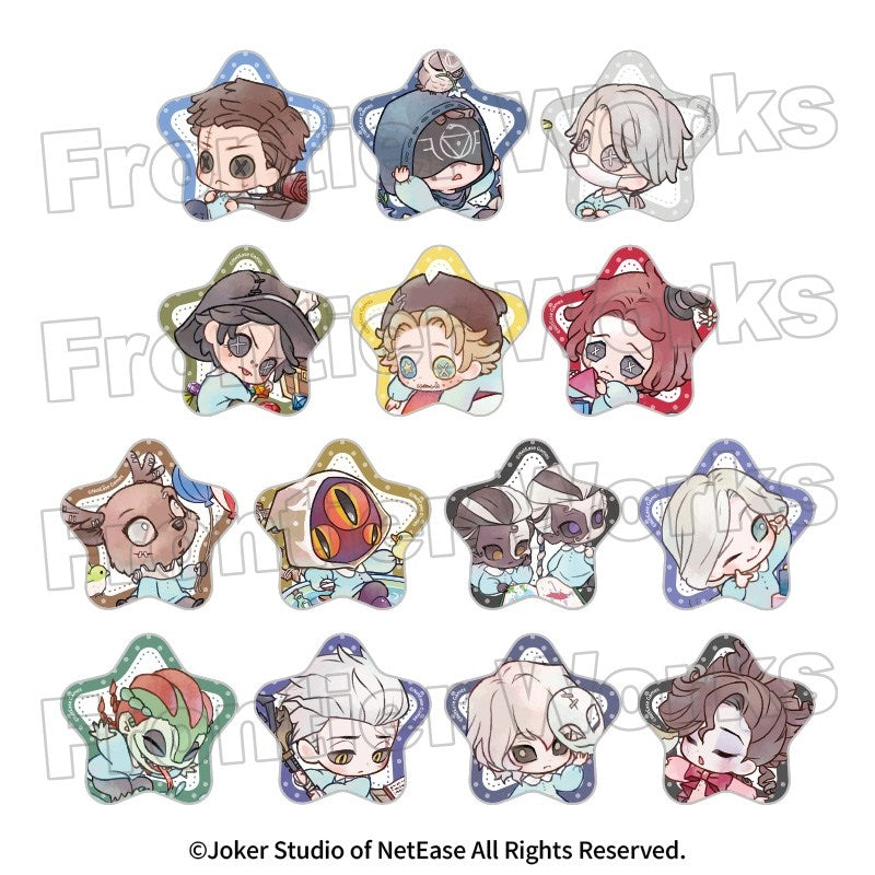 (Goods - Badge) Identity V - Identity V Kindergarten Trading Star Button Badge Sakura Group & Teddy Group (Blind Box -Single)