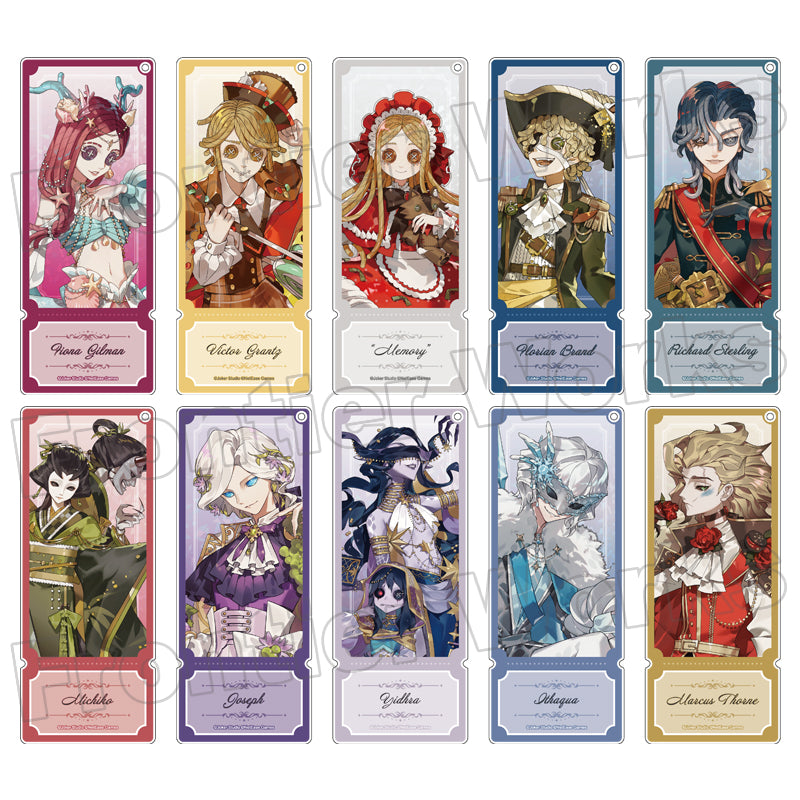 (Goods - Keychain) Identity V Sweet Tale Tea Time Trading Ticket-Style Acrylic Keychain (Blind Box -Single)