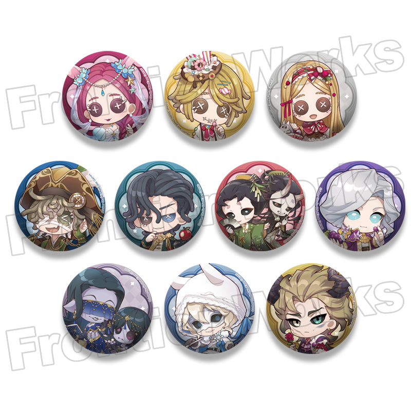 (Goods - Badge) Identity V Sweet Tale Tea Time Mini Character Trading Hologram Can Badge (Blind Box -Single)