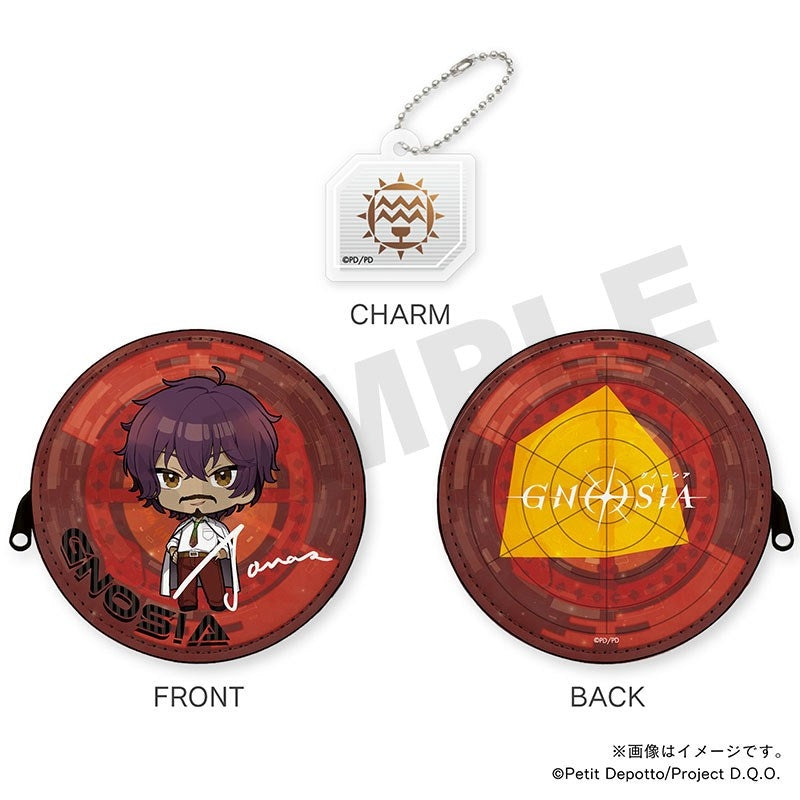 (Goods - Pouch) GNOSIA Mini Flat Pouch w/Acrylic Charm Jonas
