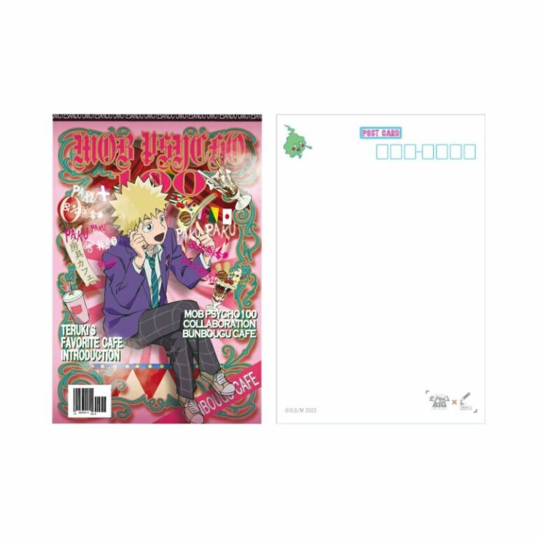 [Mob Psycho 100] Bunbougu Cafe Collab Postcard / Teruki Hanazawa