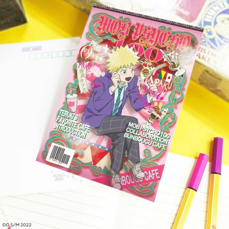 [Mob Psycho 100] Bunbougu Cafe Collab Postcard / Teruki Hanazawa
