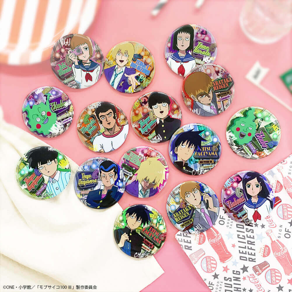 [Mob Psycho 100] Bunbougu Cafe Collab Design Works Button Badge (Blind Box -Single)