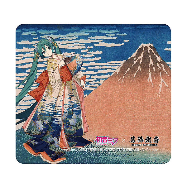 (Desk Mat) Hatsune Miku x Katsushika Hokusai Fine Wind, Clear Morning
