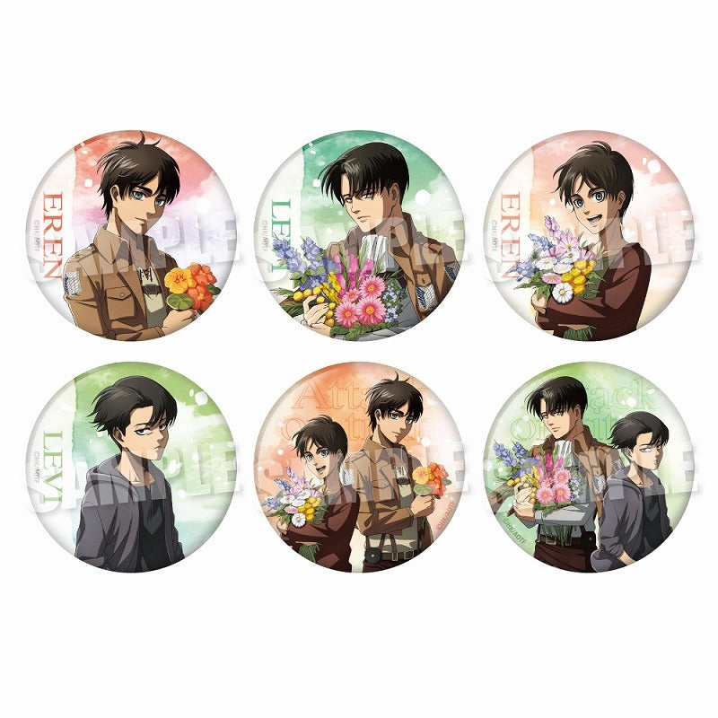 [Attack on Titan] Trading Button Badge "past and future ver." (Blind Box -Single)