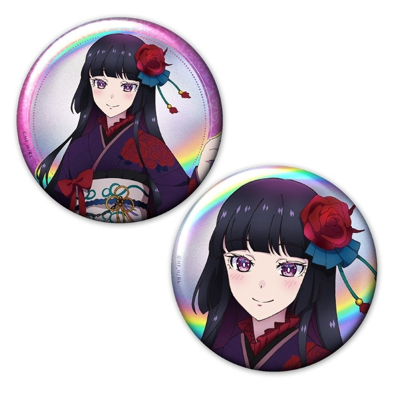 (Goods - Badge) Rock Is a Lady's Modesty Furisode Hologram Badge Set Otoha Kurogane
