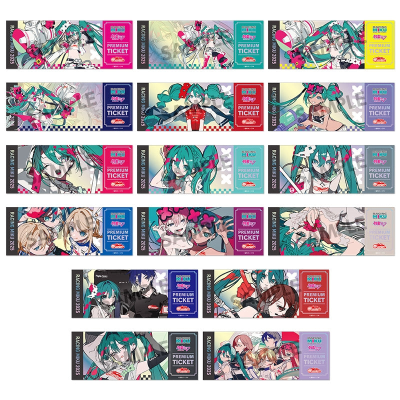 (Goods - Card) Racing Miku 2025 Ver. Trading Holographic Ticket Style Card (Blind Box -Single)