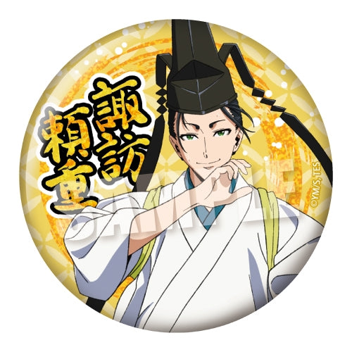 (Goods - Badge) The Elusive Samurai BIG Holographic Button Badge Calligraphy ver. (Yorishige Suwa) (animate Advance Sales)