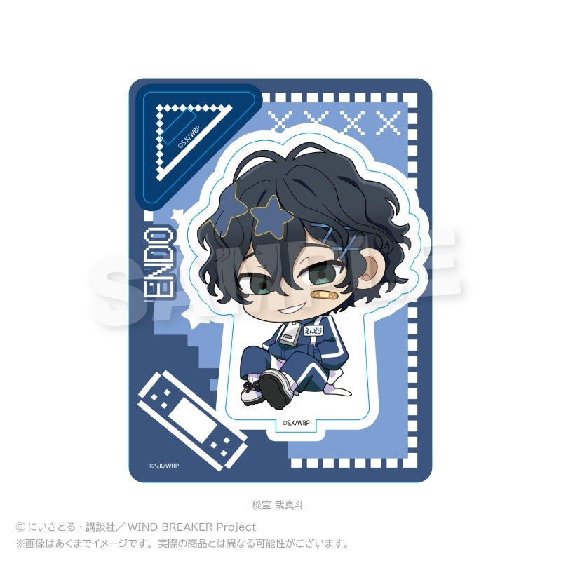(Goods - Acrylic Stand) WIND BREAKER Chibi Stand Trackwear and Apron ver. Yamato Endo