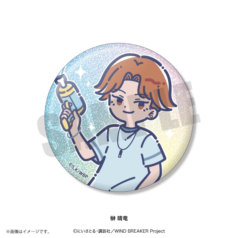 (1BOX=10)(Goods - Badge) TV Anime WIND BREAKER Retro Pop Vol. 4 Kirakira Button Badge (10 Types Total)(Blind Box -Single)