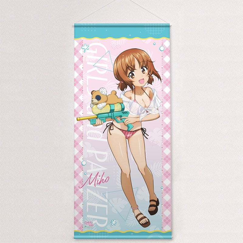 (Goods - Tapestry) Girls und Panzer das Finale Exclusive Art Big Tapestry (Miho Nishizumi/Water Gun Sun Tan Ver.)