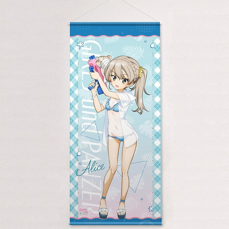 (Goods - Tapestry) Girls und Panzer das Finale Exclusive Art Big Tapestry (Alice Shimada/Water Gun Sun Tan Ver.)