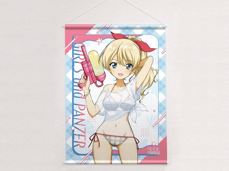 (Goods - Tapestry) Girls und Panzer das Finale Exclusive Art B2 Tapestry (Darjeeling/Water Gun Sun Tan Ver.)