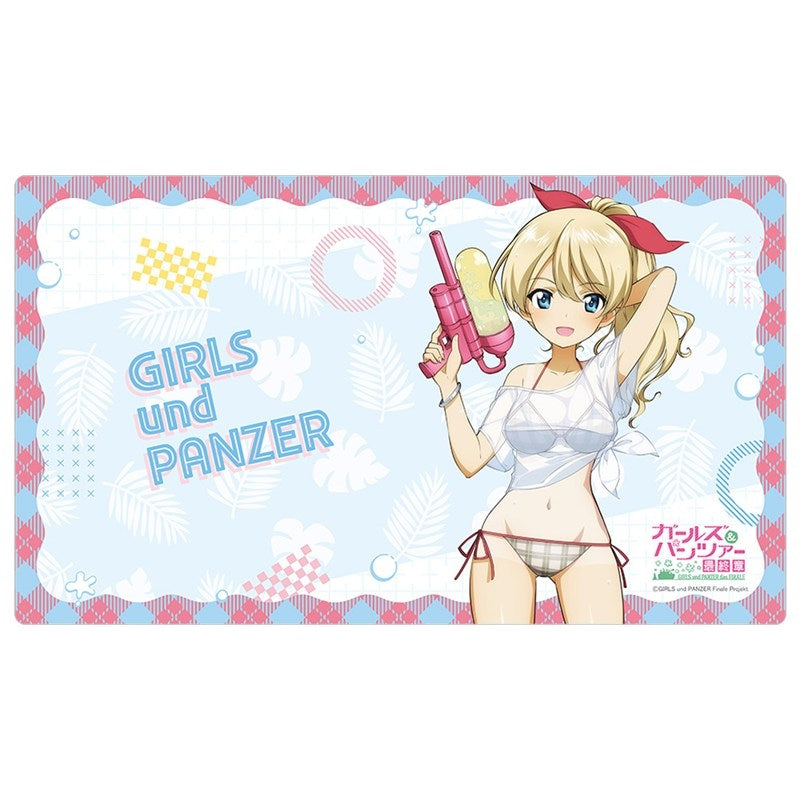 (Goods - Deskmat) Girls und Panzer das Finale Exclusive Art Rubber Mat (Darjeeling/Water Gun Sun Tan Ver.)