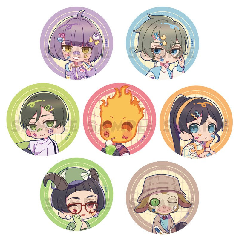 (1BOX=7)(Goods - Badge) Tasokare Hotel TV Anime Trading Button Badge (Retro Pop)(Blind Box -Single)