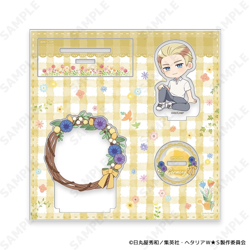 (Goods - Acrylic Stand) Hetalia World★Stars Acrylic Stand 2. Germany ~ Flower Shower ~ [mini Dress Collection ]