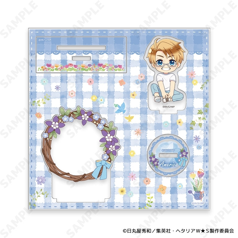 (Goods - Acrylic Stand) Hetalia World★Stars Acrylic Stand 4. America ~ Flower Shower ~ [mini Dress Collection ]