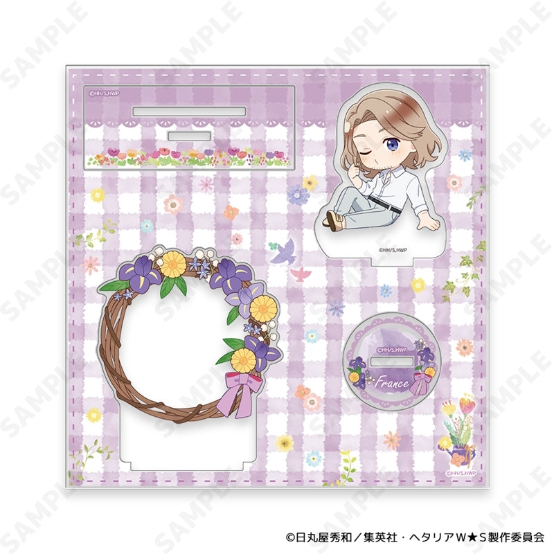 (Goods - Acrylic Stand) Hetalia World★Stars Acrylic Stand 6. France ~ Flower Shower ~ [mini Dress Collection ]