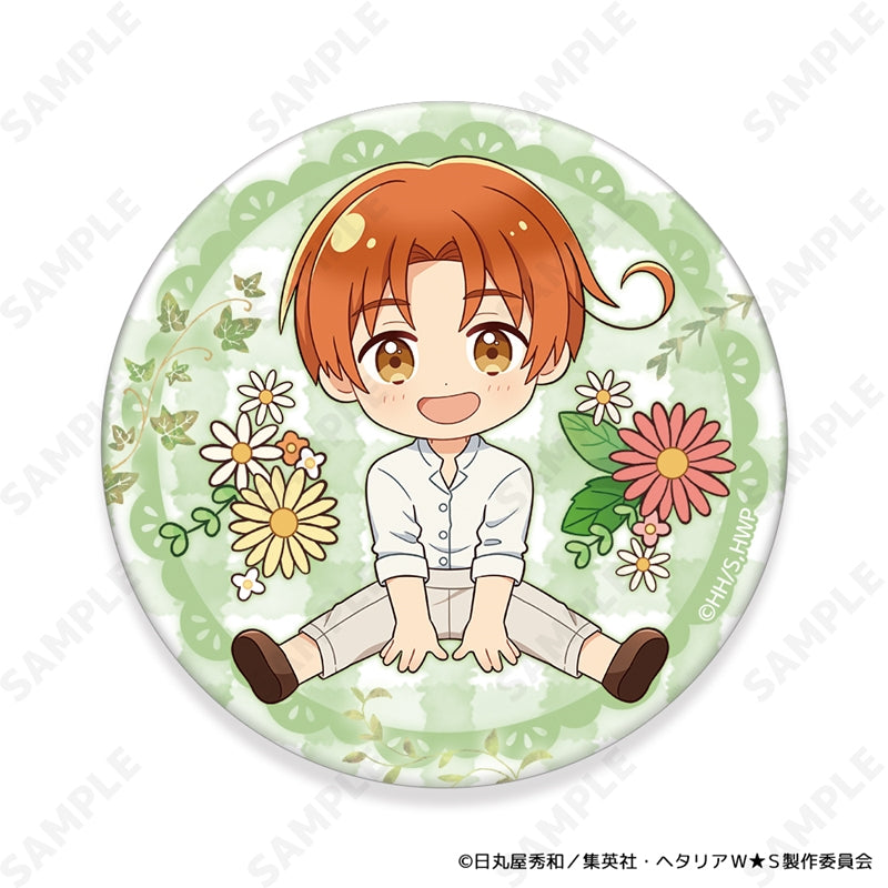 (1BOX=8)(Goods - Badge) Hetalia World★Stars Trading Button Badge ~ Flower Shower ~ [mini Dress Collection ](Blind Box -Single)