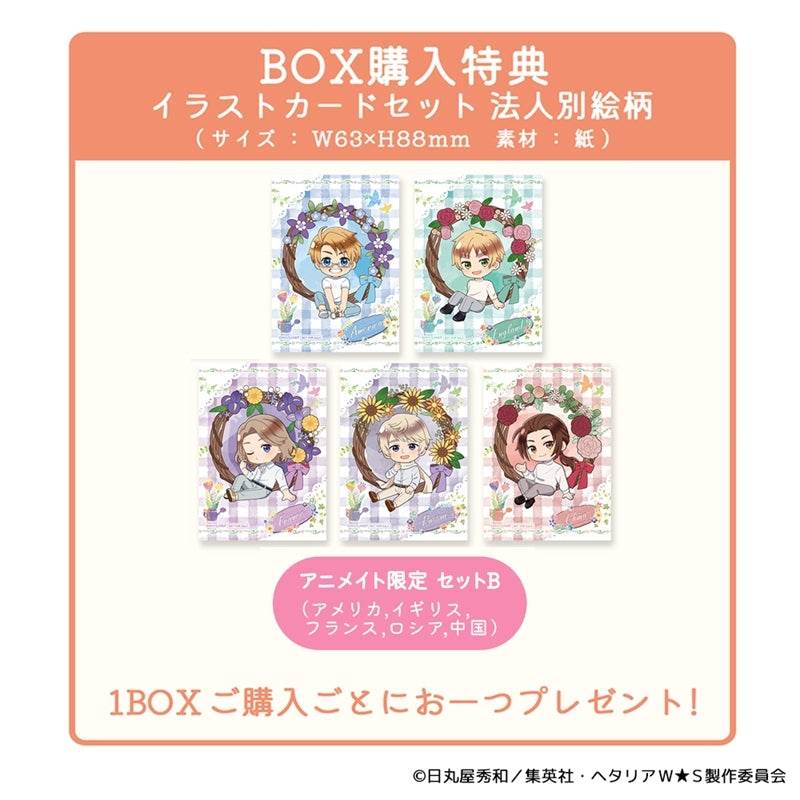 (1BOX=8)(Goods - Badge) Hetalia World★Stars Trading Button Badge ~ Flower Shower ~ [mini Dress Collection ](Blind Box -Single)