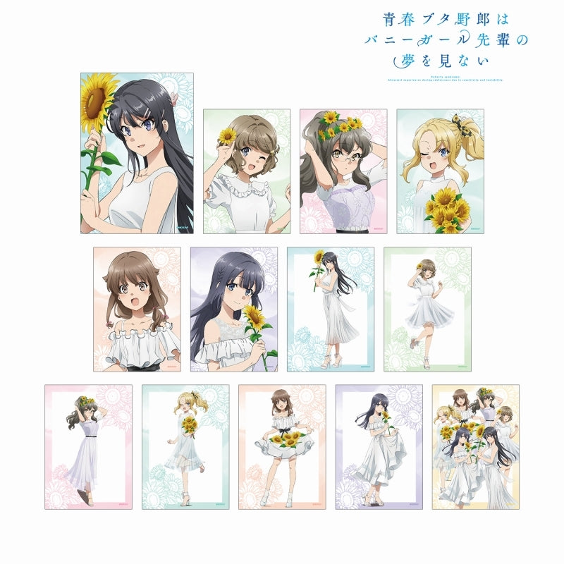 [Rascal Does Not Dream of Bunny Girl Senpai] Exclusive Art Sunflower and White Dress ver. Trading Bromide