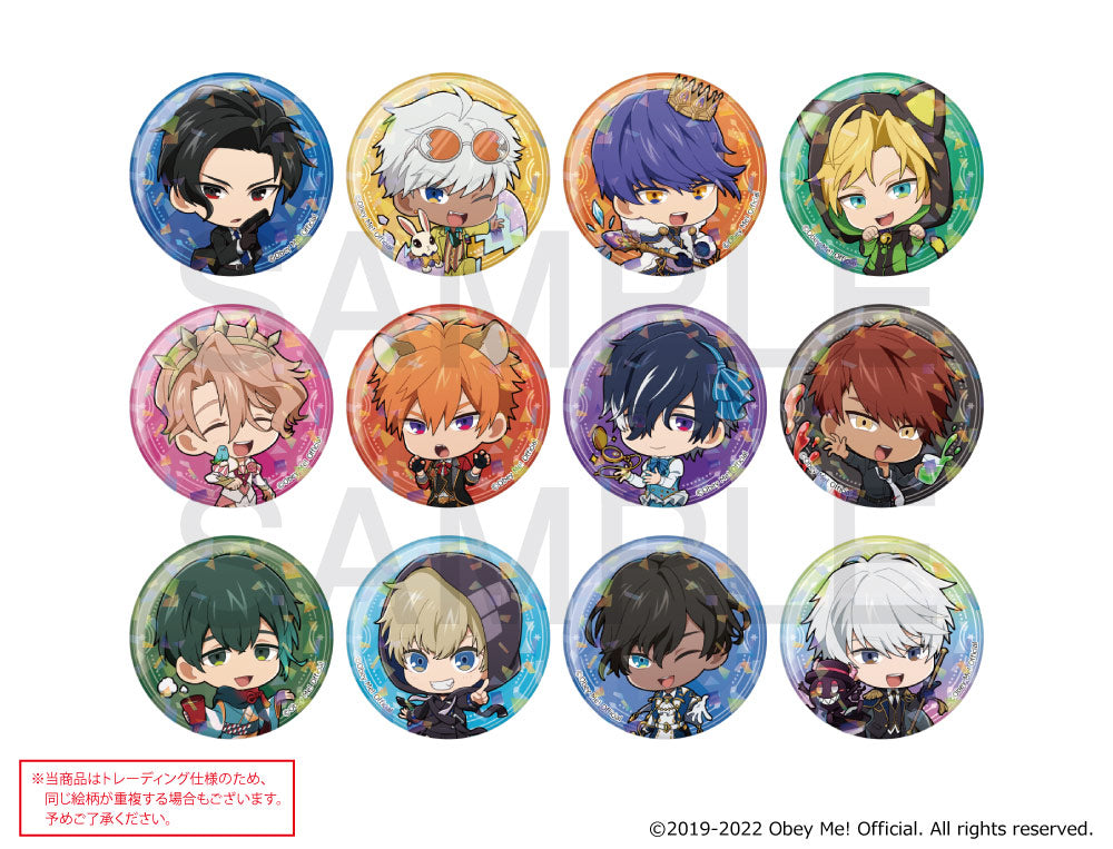 [Obey Me!] mixx garden Card Puchi Colle Chibi Holo Badge (Blind Box -Single)