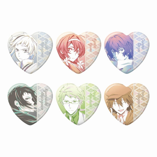 Bungo Stray Dogs] Trading Heart-Typed Button Badge vol. 4